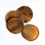 Classica Acacia Set 4 Wooden Coasters