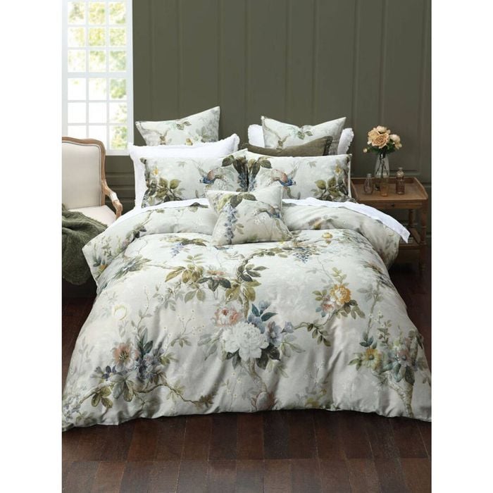 3pc MM Linen Queen Zinnia Bed Quilt Cover/Pillowcase Set