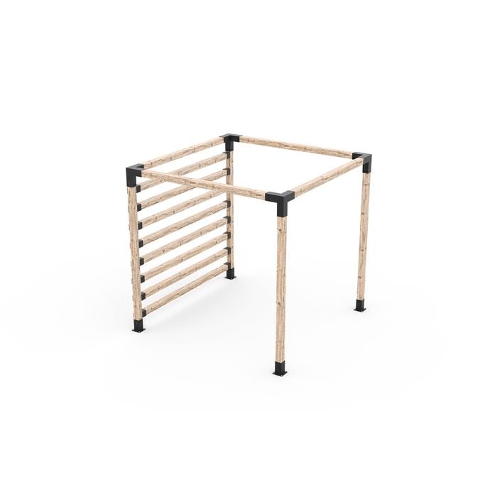 Toja Grid Pergola Kit W/ Post Wall