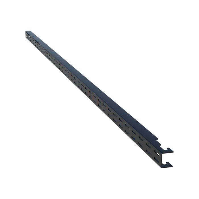 Flexi Storage Home Solutions 1206mm Black Double Slot Wall Strip