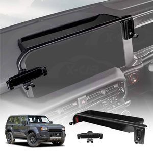 Phone Holder With Storage Tray For Toyota Prado 250 Series 2024-onwards Car Screen Hidden Organizer Accessories