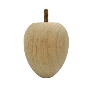 Adoored 92 x 110mm Raw Pine Ball Furniture Leg