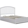 Harrogate Storage Bed Frame White - Queen