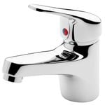 Foreno Chrome Espree Cast Spout Basin Mixer - Suits All Pressures