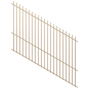 ProtectorAl 1201-2400W x 1800H Primrose Radiator Pool Fence Panel Raked 16-30º