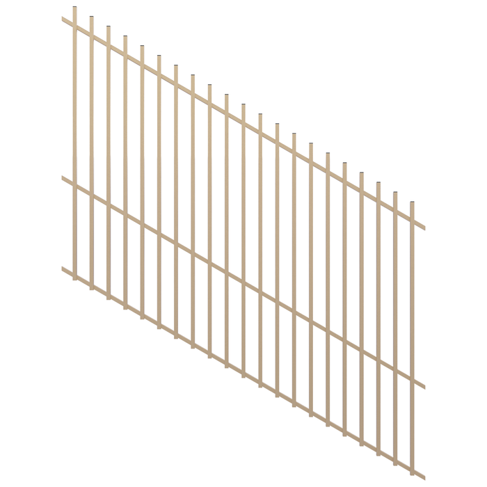 ProtectorAl 1201-2400W x 1800H Primrose Radiator Pool Fence Panel Raked 16-30º
