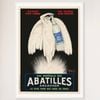 Galrie Vintage Abatilles Arcachon Mineral Water Poster by Leonetto Cappiello Artwork, White Frame, A2 42 x 60cm (16 x 24inch)