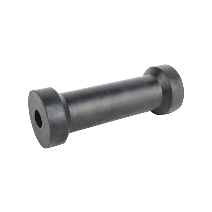Sunrise Rubber Roller Keel Roller 8" 21mm Bore Black - Brr209