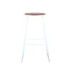 Marquee Industrial Acacia Bar Stool White