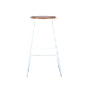 Marquee Industrial Acacia Bar Stool White