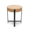 Genex Designs 46 cm Natural with Black Legs Isaac Side Table