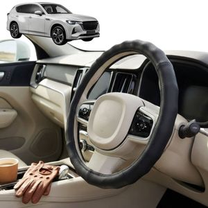 Australian Goose Steering Wheel Cover for Mazda CX-60 2022 - Current (KH) Circle Black