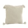 SOGA 45cm Khaki Wabi-Sabi Tassel Square Throw Pillow