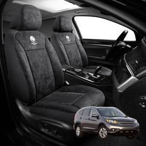 Australian Goose Edition Front Seat Covers for Honda CR-V 2012 - 2017 (RM) - Suede, Universal Fit - Black