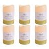 6PK LVD Flameless Candle Medium Gold Ombre Decorative Home/Lounge Decor