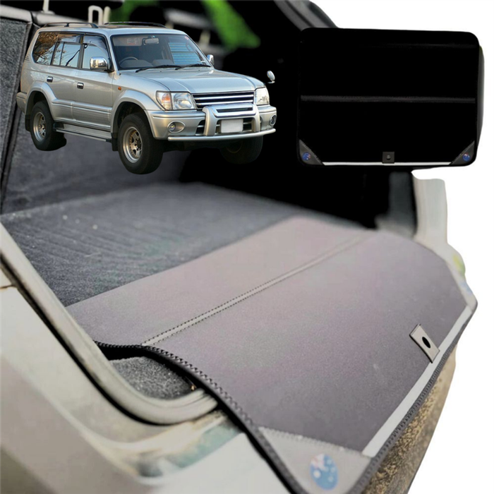 Rear Cargo Boot Bumper Protector for Toyota Prado 1996 - 2003 90 Series - XL (98 x 55) - Black