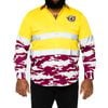 NRL Sea Eagles 'Camo' Hi-Vis L/S Cotton Drill Shirt - 5XL