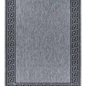 Long Island 7781 Dm9e 200x290 Grey Black Rug