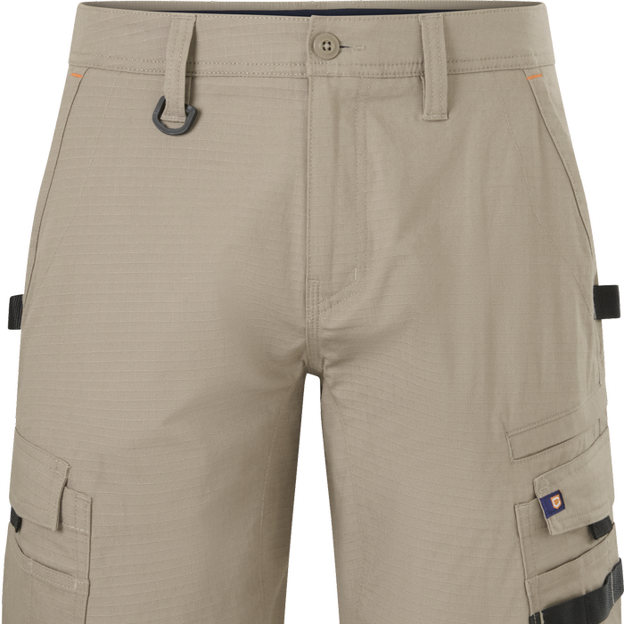 Citeco Men's Khaki Mid Shorts Ripstop Cargo - Size 82R