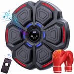 Advwin Music Boxing Training Machine Compact Wall Mounted Boxing Target Punching Equipment Black