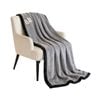 SOGA Silver Flannel Polyester Throw Blanket 200x230cm