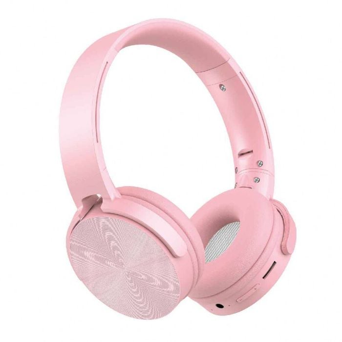Laser Kids Bluetooth Wireless Foldable Headphones - Pink