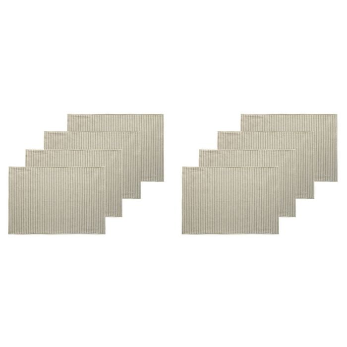 8pc Ecology Tonka Cotton Rectangular Placemats 38x53cm