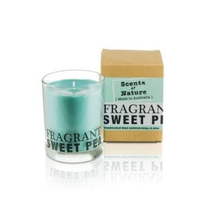 Scents Of Nature Fragrant Sweet Pea Soy Candle Scented 240g