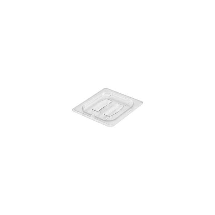 Cambro 1/6 Size Food Pan Cover Flat Polycarbonate Clear 162x176mm