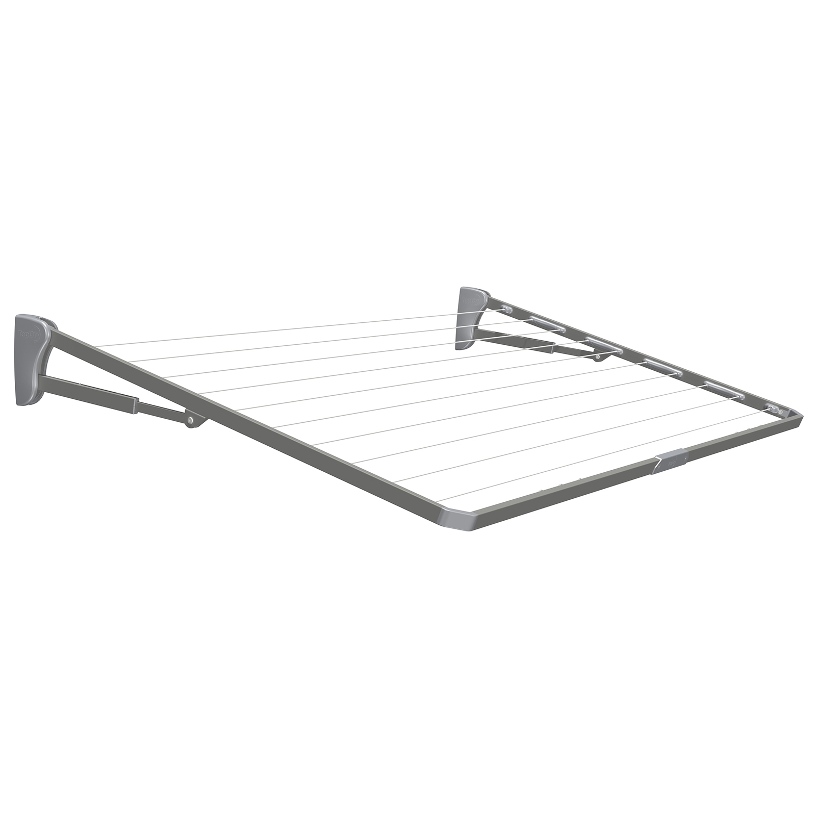 TopDry 224 x 116 x 36cm Single Folding Clothesline - Smoke