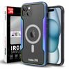 Tough On iPhone 16e / iPhone 15 Case Iron Shield with MagSafe Iridescent