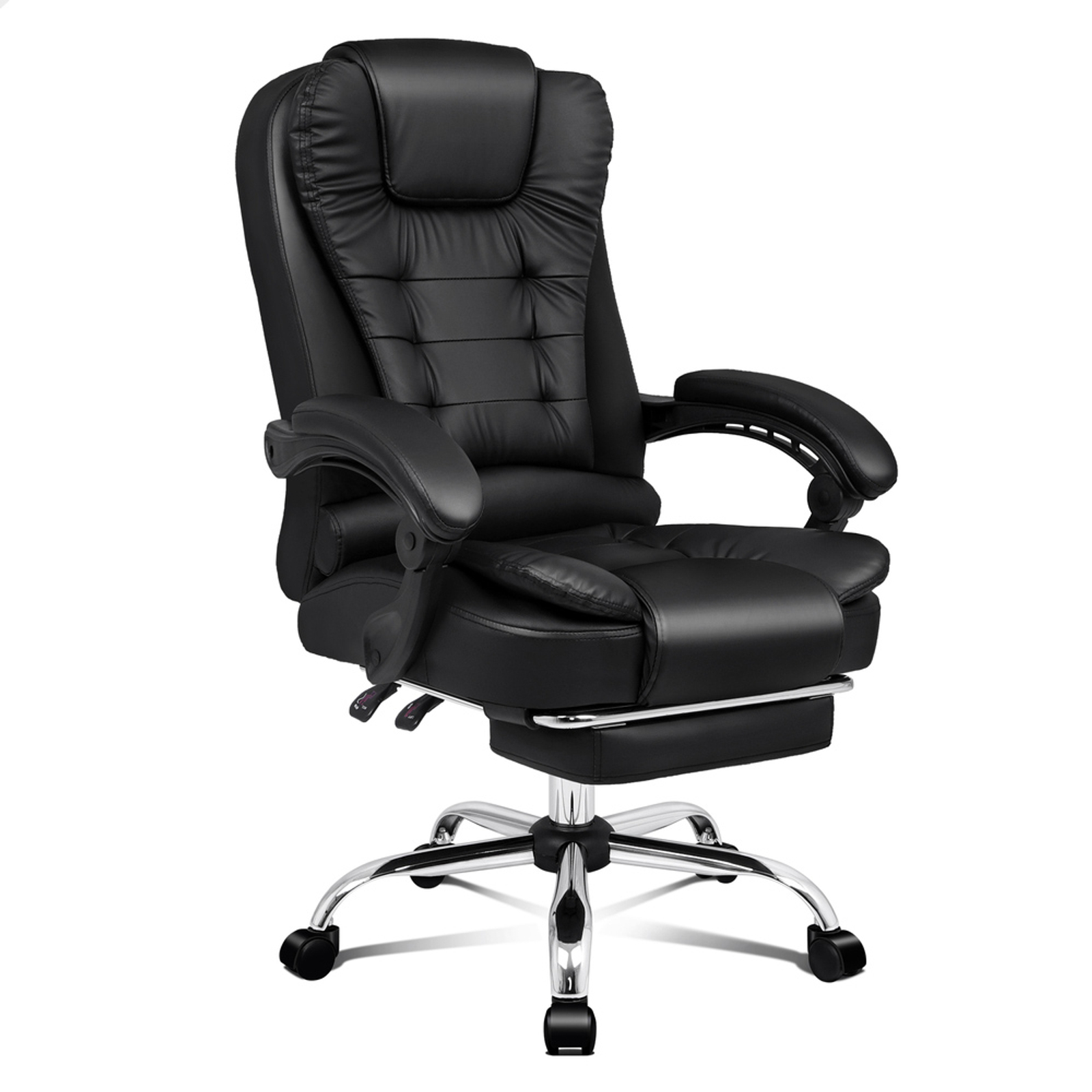 ALFORDSON Executive Office Chair with Footrest Black Bunnings Australia