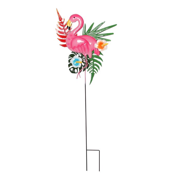72cm Pink Flamingo Garden Stake Decoration