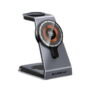 Sansai 3-in-1-MagSafe Wireless Universal Phone/Watch/Earbuds Charger