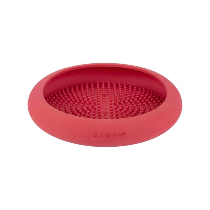 Lickimat UFO Pet Dog/Puppy Food Bowl Pink w/Suction Cups