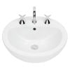 Stylus Semi Recessed Venecia Vanity Basin - 3 Tap Holes