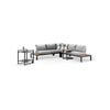 Nova Outdoor Aluminium Lounge With Bar Cart & Side Table