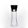 1x 180ml Glass Salt Or Pepper Grinder 18cm - Adjustable Ceramic Core Tall Mill