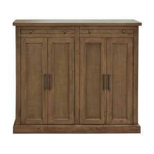 Cypress Storage Cabinet 4 Doors Natural