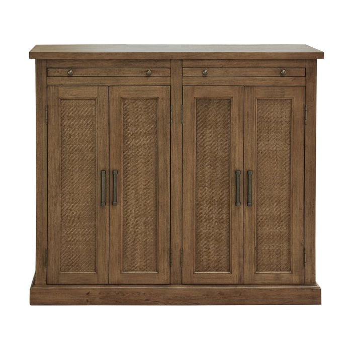Cypress Storage Cabinet 4 Doors Natural
