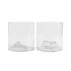 Uprising Glassware 2 x 300ml Clear Cradle Mountain Old Fashioned Glasses Twin Set