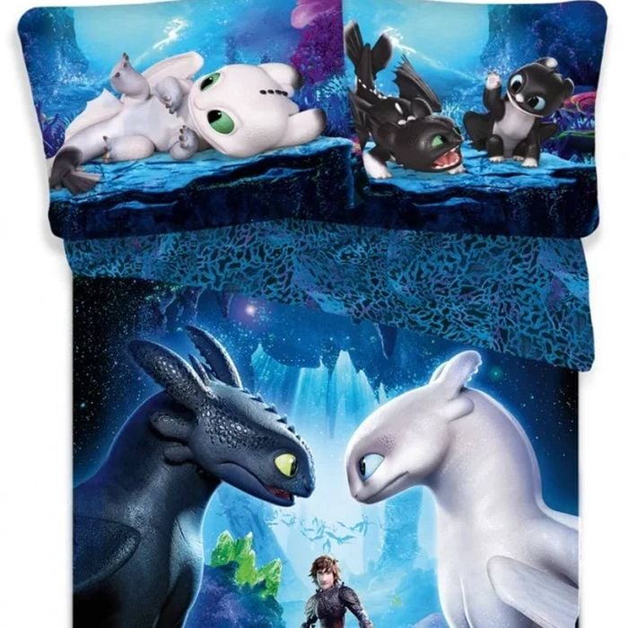 Dreamworks How To Train Your Dragon Hiccup Cotton Quilt Cover Set - Single Bed Size