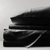CottonMore 100% Bamboo Silk Feel Soft Sheet set Black - Queen