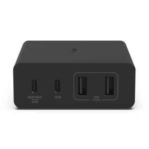 Belkin Boostcharge Pro 4-port Gan Charger 108w - Black(wch010aubk) ,2xusb-c & 2xusb-a, 2m Cable, Intelligent And Fast Charger, C