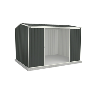 Absco Sheds 3.0 x 2.26 x 2.0m Woodland Grey Ezislider Double Sliding Door Garden Shed