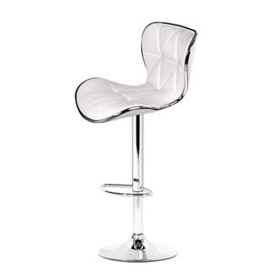 Artiss Set of 2 White PU Leather Bar Stools