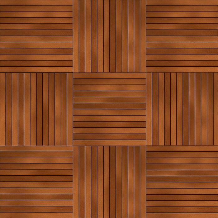 3348 x 3348mm Modular Decking Merbau 9 Panel Kit