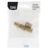 Taskmaster M8 x 15mm Brass Plated Curved Insert Nuts - 4 Pack