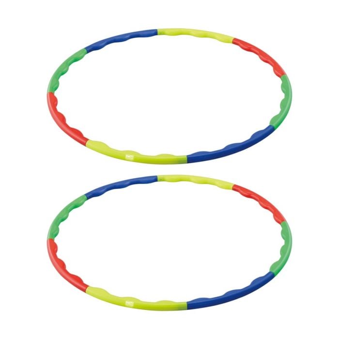 2pk Body Sculpture Hula Hoop For Abdominal & Back Exercise Multi Coloured 94cm