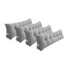 SOGA 4x 180cm Silver Wedge Pillows